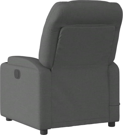 Relaxsessel Friseurwaschbecken mit Fußhocker Dark Grey 74x89x100cm