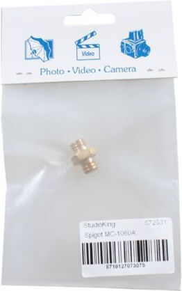 StudioKing Spigot 3/8" Male 3/8" Male Adapter