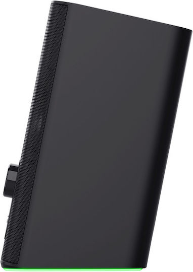 Trust GXT 612 Cetic Ηχεία Υπολογιστή 2.0 με RGB Φωτισμό και Bluetooth Ισχύος 10W σε Μαύρο Χρώμα