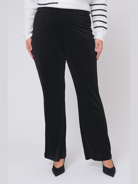 Women's Fabric Trousers Black