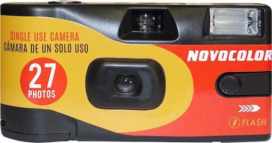 Novocolor Flash 27 Exp Φωτογραφική Μηχανή μιας Χρήσης Yellow