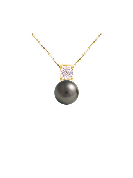 Margaritari Charm from Gold 18k with Diamond