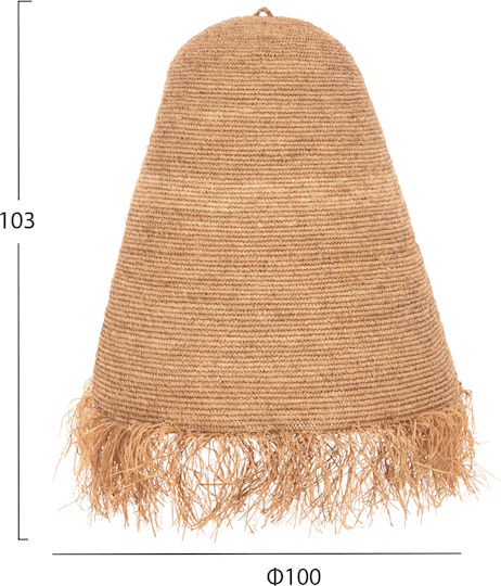 HomeMarkt Κρεμαστό Φωτιστικό Καφέ 100x100εκ.