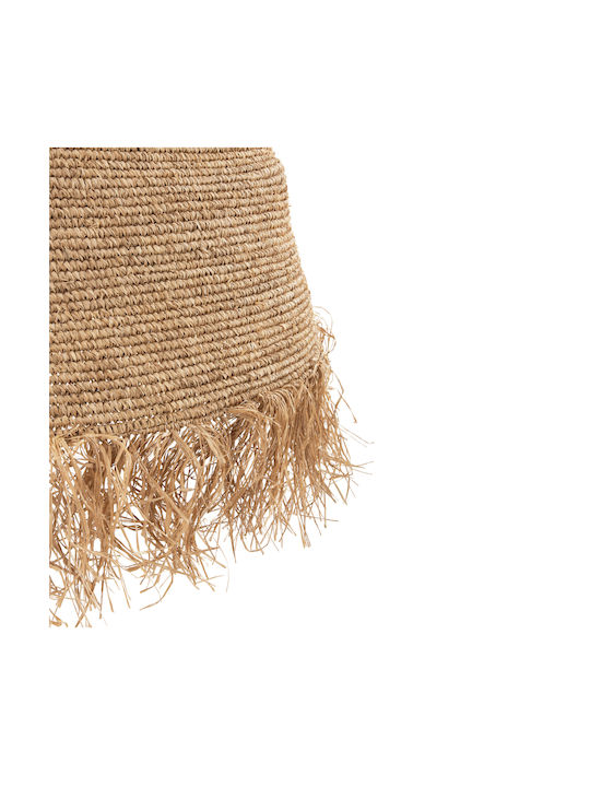 HomeMarkt Hanging Ceiling Light Brown Boho Bell with E27 Socket 100x100x100cm