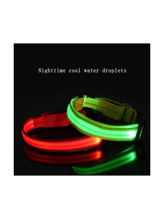 Hundehalsband aus Nylon in Weiß Farbe Groß 45 - 52cm