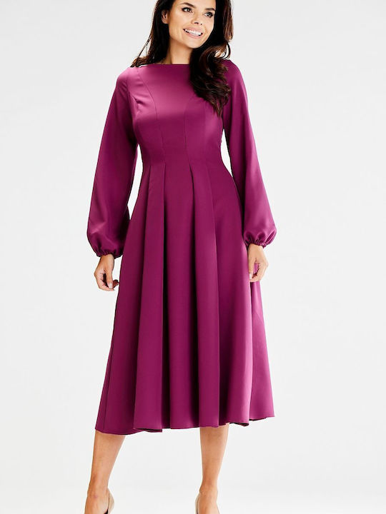 Awama Midi Dress Purple