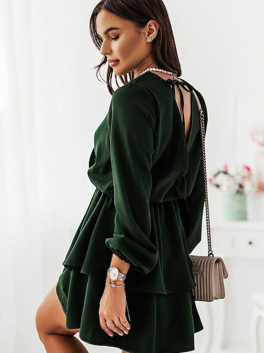 Ivon Mini Rochie de Seară Verde