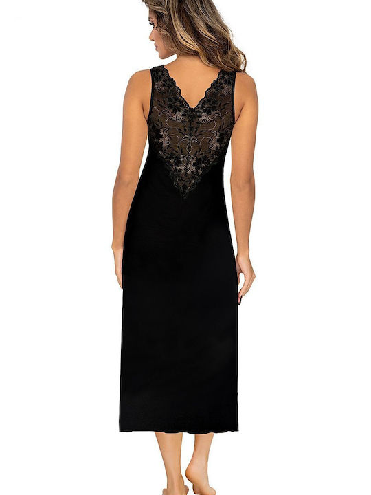 Donna Winter Women's Nightdress Black