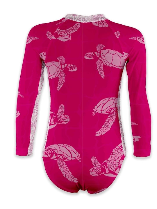 Uvea Kids Swimwear UV Long Sleeve Swimsuit Galapagos Rose