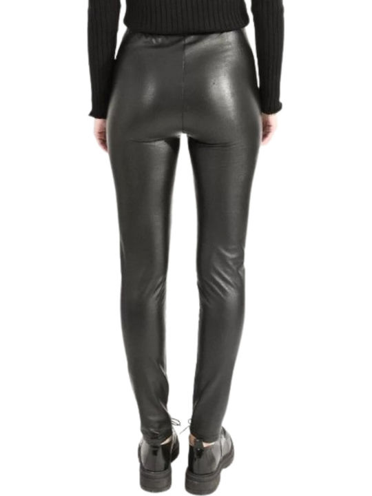 Ladies Γυναικείο Υφασμάτινο Παντελόνι σε Slim Εφαρμογή Μαύρο