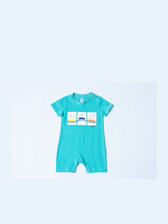Dreams by Joyce Cars Baby Bodysuit Turquoise 13641