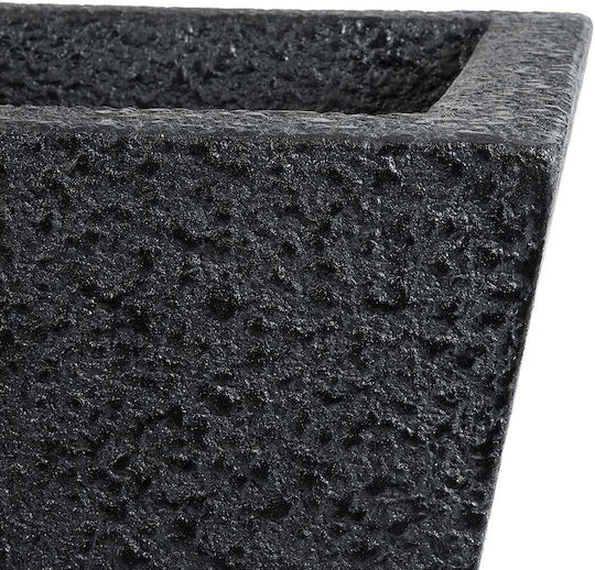 GloboStar Karraspio Planter Polyester Black with Stand 34x34x30cm.