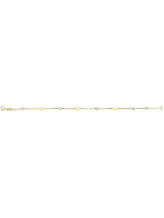 Verorama Bracelet made of Gold 9K with Pearls