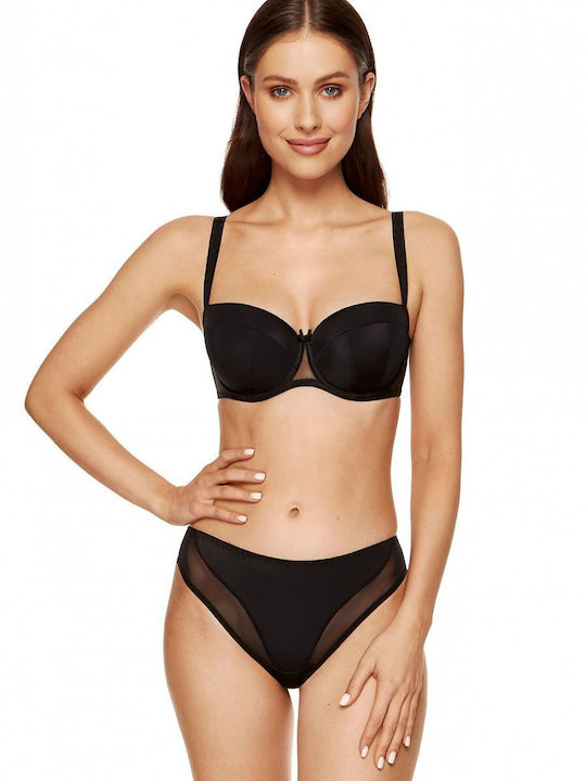 Gorteks B4 Bra with Light Padding Black