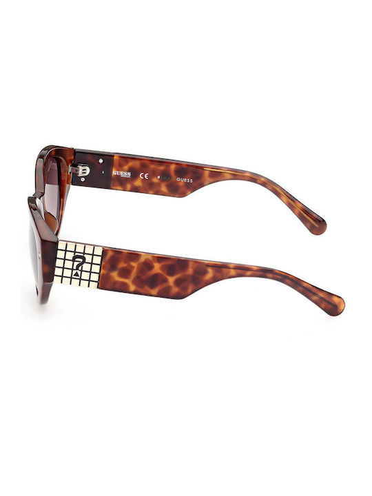 Guess Women's Sunglasses with Brown Tartaruga Plastic Frame and Brown Gradient Lens GU8241S 53F