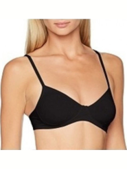 Bra with Light Padding without Underwire Black