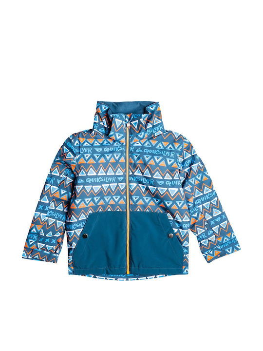 Little Mission Waterproof Kids Casual Coat Windproof with Lining & Hood Blue
