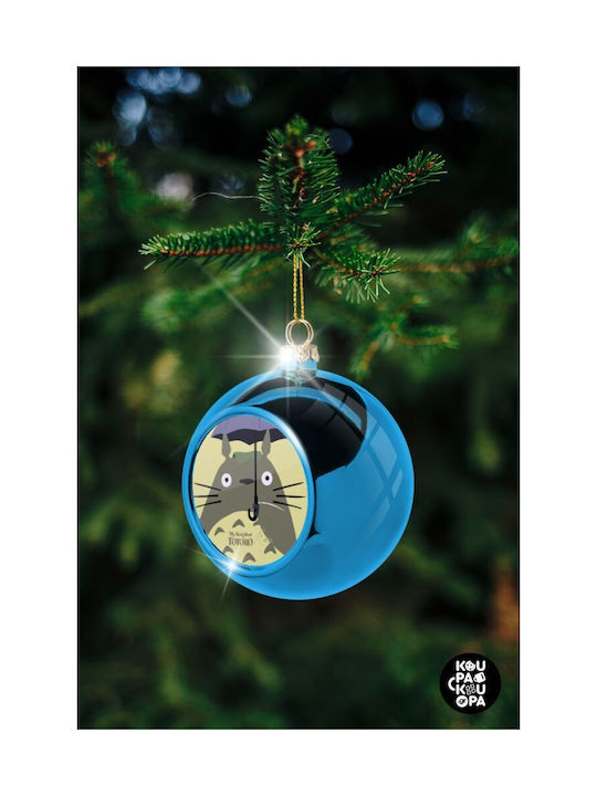 Totoro From My Neighbor Totoro Weihnachtshänger Kugel Ornament Plastik Blau 8cm