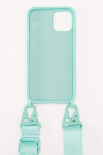 Luigi Strap Back Cover Silicon cu Curea Turcoaz (iPhone 11Pro (Apple))