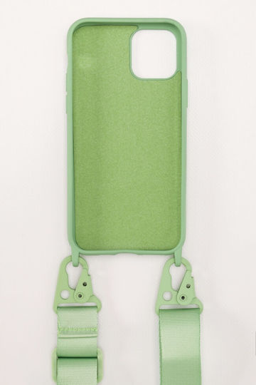 Luigi Strap Back Cover Σιλικόνης με Λουράκι Πράσινο (IPhone 11Pro Max - Apple)