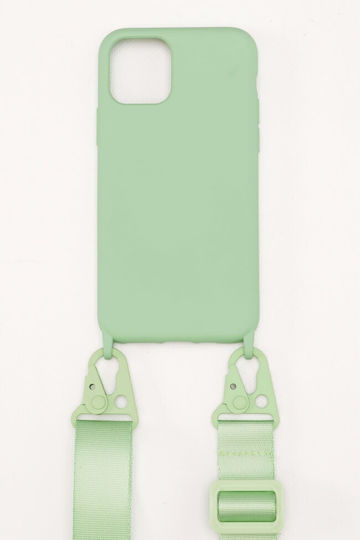 Luigi Strap Back Cover Σιλικόνης με Λουράκι Πράσινο (IPhone 11Pro Max - Apple)
