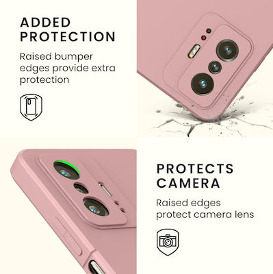 KWmobile Soft Slim Flexible Rubber Back Cover Silicone Pink (Xiaomi 11T / 11T Pro)