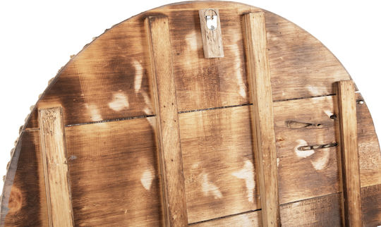 HomeMarkt Διακοσμητικό Τοίχου Καφέ από Ξύλο 80x80cm