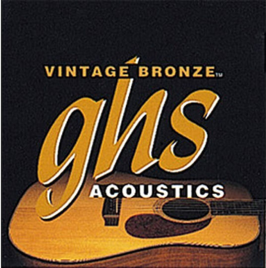 GHS Strings Vintage Set of Bronze Acoustic Guitar Strings 11 - 50 Extra Light