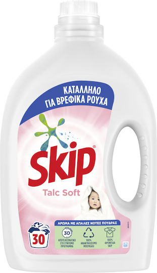 Skip Talco Soft Flüssig Waschmittel für Empfindlich Kleidung 1.5lt (30 Messbecher ) 1cm