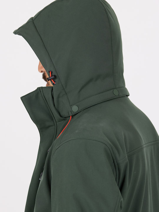 Winter Jacket Softshell Waterproof and Windproof ''Deep Forest''