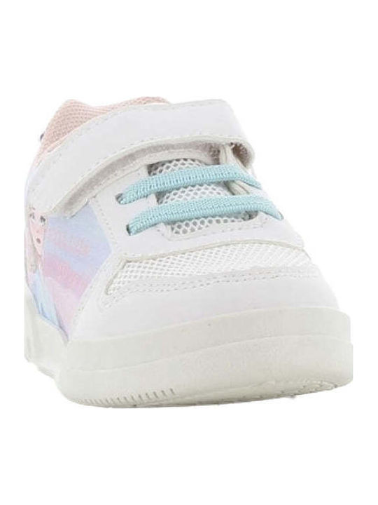 Sneaker Παιδικά Sneakers Ανατομικά με Σκρατς Λευκά