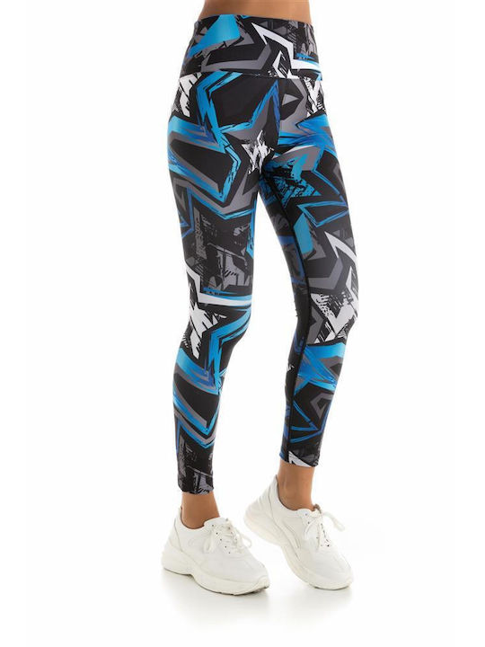 Inizio Frauen Leggings Push Up Blau