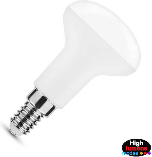 Modee Lighting LED крушка 4.9W 83mm за фасунга E14 и форма R50 Топло бяло 470лм