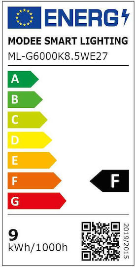 Modee Lighting LED-Lampe 8.5W 108mm für Fassung E27 und Form A60 Kühles Weiß 806lm