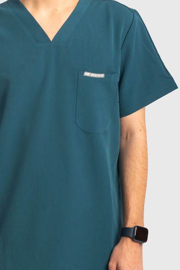 Dr. Scrub Мъжки Медицинска блуза Зелен