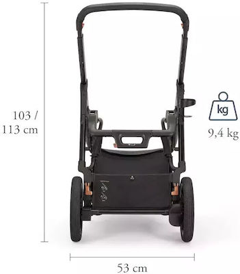 Inglesina Aptica XT Verstellbar Kinderwagen Geeignet für Neugeborene Magnet Grey 12.7kg