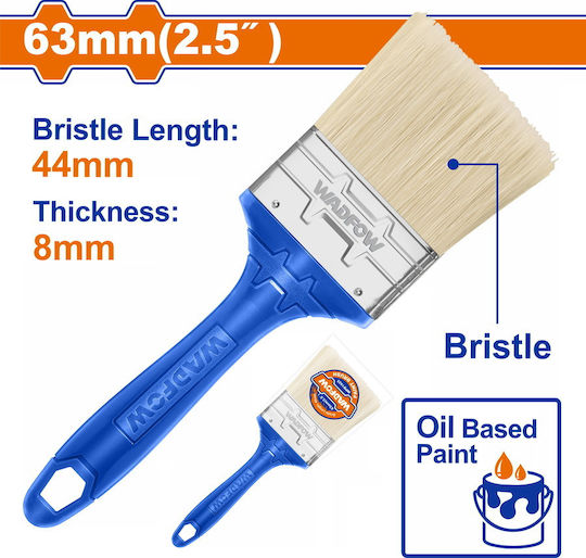 Wadfow Paint Brush Straight 63mm 1pcs
