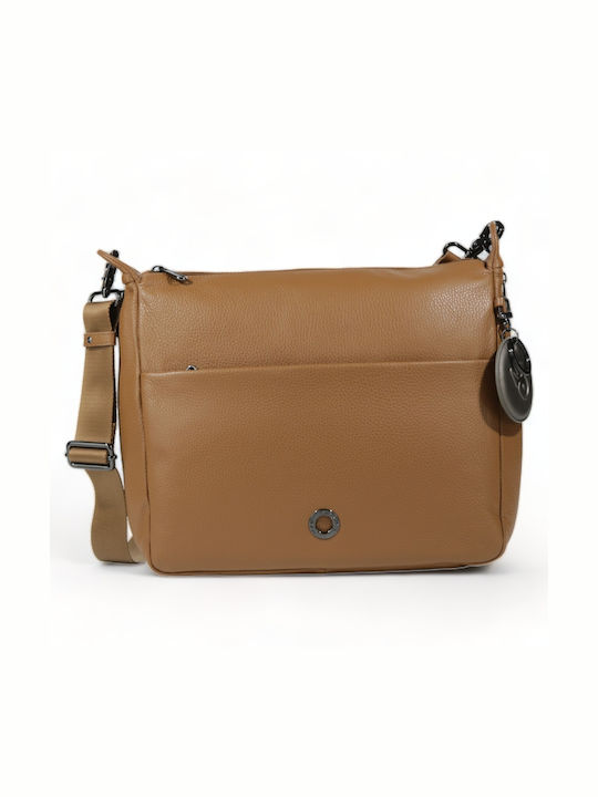 Mandarina Duck Mellow Leather Women's Bag Crossbody Tabac Brown