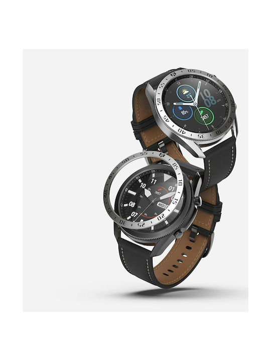 Ringke Bezel Styling Ασημί / Μαύρο για το Galaxy Watch 3 45mm