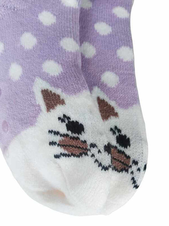 Fengi Kids' Socks Non-Slip Purple