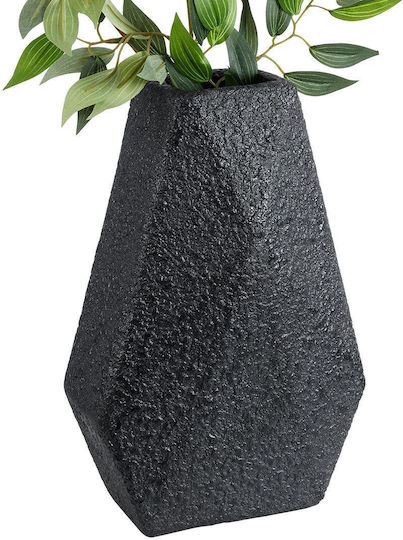 GloboStar Planter Polyester Black with Stand 20x20x32cm.