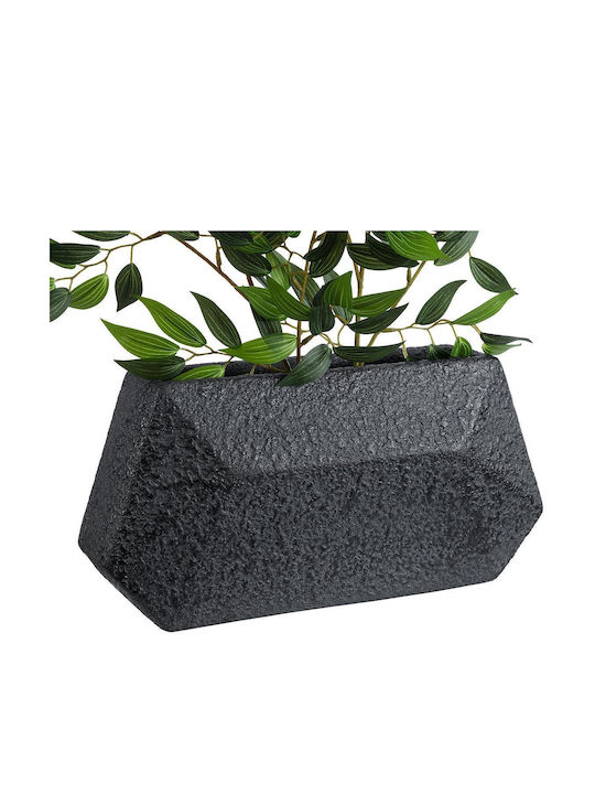 GloboStar Greenwich Κασπώ Πολυεστερικό Μαύρο 40x16x21εκ.
