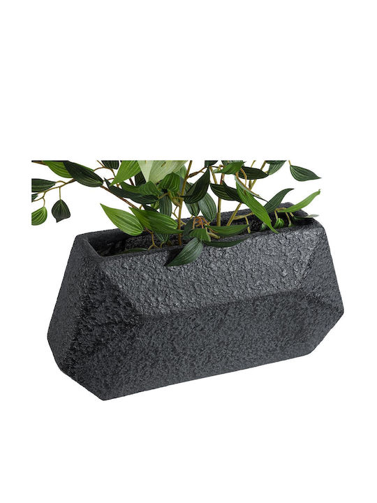 GloboStar Greenwich Κασπώ Πολυεστερικό Μαύρο 40x16x21εκ.