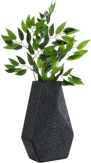 GloboStar Planter Polyester Black with Stand 20x20x32cm.