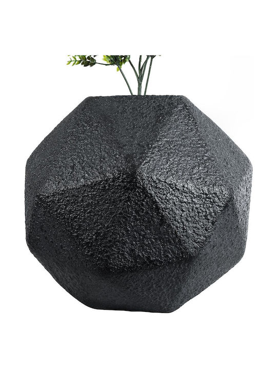 GloboStar Planter Polyester Black with Stand 30x30x30cm.