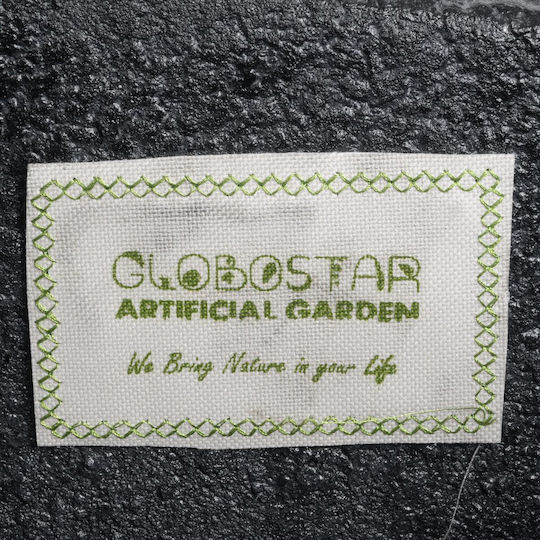 GloboStar Artificial Garden Camden Planter Polyester Black with Stand 49x49x44cm.