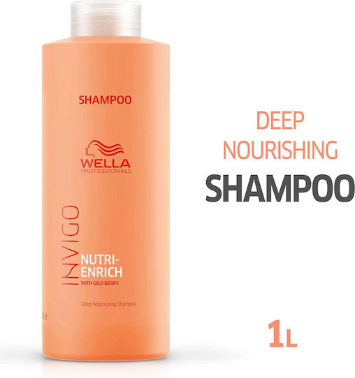 Wella Invigo Nutri Enrich Shampoos Reconstruction/Nourishment for Damaged Hair 1000ml