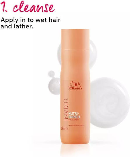 Wella Invigo Nutri Enrich Shampoos Reconstruction/Nourishment for Damaged Hair 1000ml