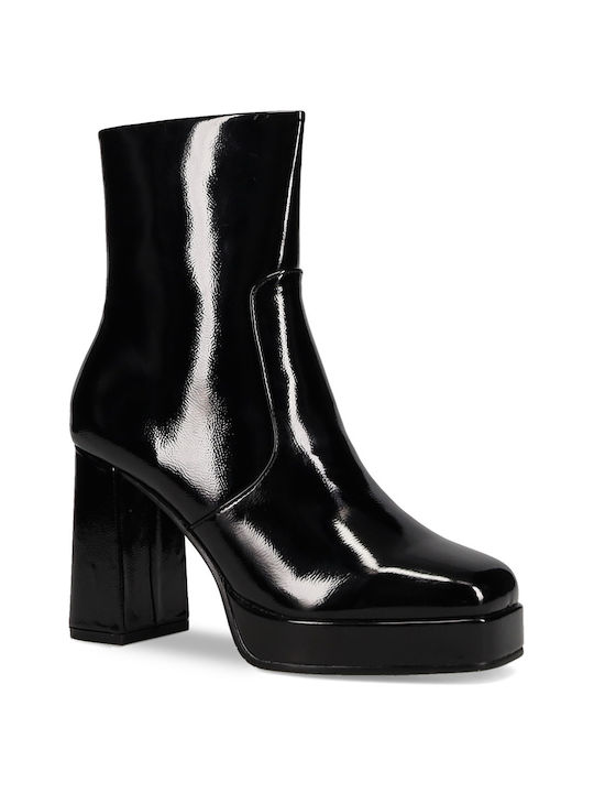 Migato Women's Ankle Boots made of Patent Leather Black