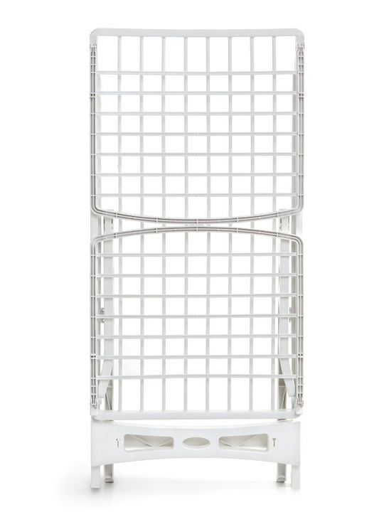Rayen Plastic Folding Floor Clothes Drying Rack with Hanging Length 20m